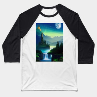 Mountain Landscape Baseball T-Shirt